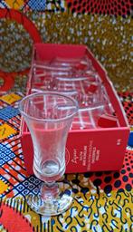 6 Likeurglaasjes 3cl - Vintage Doos zonder deksel, Ophalen of Verzenden, Glas, Overige stijlen