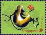 2016 Singapore Lunair Kalender Chinees Nieuwjaar Jaar v.d. A, Ophalen of Verzenden, Postfris, Dier of Natuur
