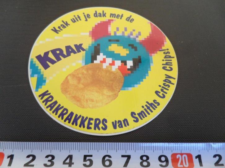sticker Krakrakkers van Smiths Crispy Chips !, Verzamelen, Stickers, Zo goed als nieuw, Ophalen
