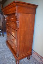 Prachtige antieke mahonie houten chiffoniere, ladekast., Verzenden