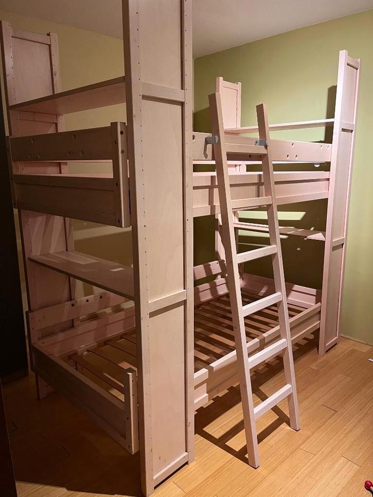 Lundia stapelbed / 90-200 / hoge kwaliteit / perfecte staat, Huis en Inrichting, Slaapkamer | Bedden, Zo goed als nieuw, Eenpersoons