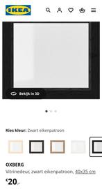 Ikea BILLY/OXBERG vitrinedeur, zwart - 7 stuks, Ophalen of Verzenden, Zo goed als nieuw