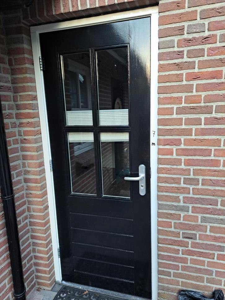 !! Hardhouten buitendeur !!, Doe-het-zelf en Verbouw, Kozijnen en Schuifpuien, Zo goed als nieuw, Deurkozijn, Hout, 150 tot 225 cm