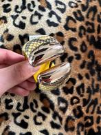 Bracelet Ibiza (outlet) Python Saffraan 40mm, Verzenden, Nieuw, Zilver