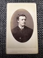 CDV, Man, C.B. Broersma, Leeuwarden, Carte de Visite, Verzamelen, Foto's en Prenten, Gebruikt, Foto, Voor 1940, Verzenden