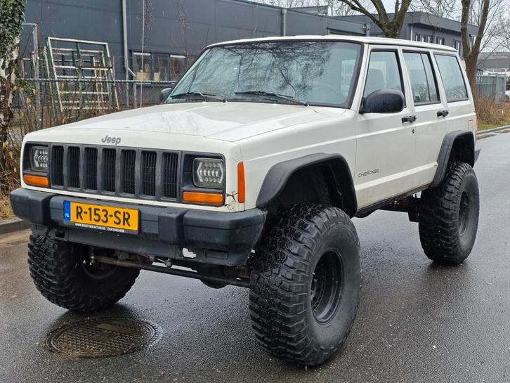 Jeep 1998 Wit, Auto's, Jeep, Particulier, Cherokee, 4x4, ABS, Airbags, Airconditioning, Bluetooth, Centrale vergrendeling, Climate control