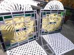Antiek stelletje glas in lood panelen, Ophalen