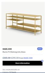 Made. com tv unit side table, Ophalen of Verzenden, Gebruikt