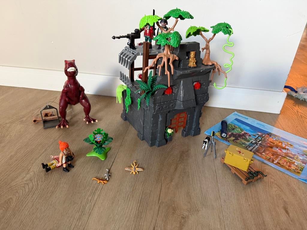 Playmobil Jungle Ruïne met T-Rex, Kinderen en Baby's, Speelgoed | Playmobil, Ophalen of Verzenden, Gebruikt, Los playmobil
