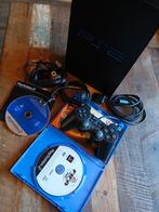 Ps2 set 1 controller kabels games, Zwart, Ophalen of Verzenden, Met 1 controller, Gebruikt