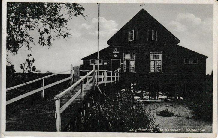 KORTENHOEF- JEUGDHERBERG De KAREKIET, Verzamelen, Ansichtkaarten | Nederland, Gelopen, Noord-Holland, 1940 tot 1960, Ophalen of Verzenden