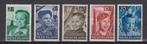 NVPH 573 - 577 ong Kinderrzegels 1951 Nederland voor 10% CW, Verzenden, Na 1940, Postfris
