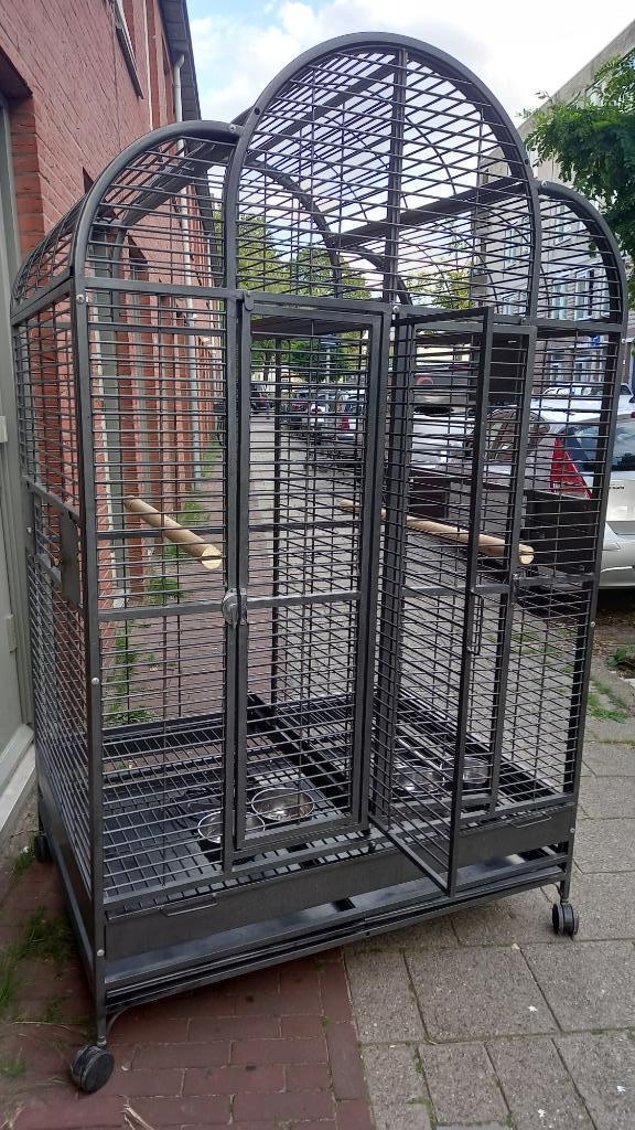 Papegaaienkooi Jolanda, Dieren en Toebehoren, Vogels | Hokken en Kooien, Zo goed als nieuw, Vogelkooi, Metaal, Ophalen