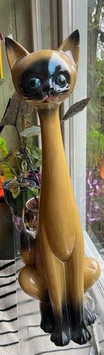 Grote Vintage Jema Holland Kat keramisch beeld keramiek, Ophalen of Verzenden