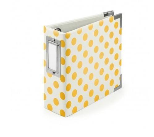 We Are Memory Keepers 4x4 inch Ring Album Neon Yellow 660115, Hobby en Vrije tijd, Scrapbooking, Nieuw, Album of Boek, Overige merken