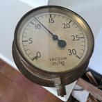 Grote Antieke koperen Vacuümmeter, diameter 17 cm., Ophalen of Verzenden, Koper