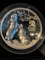 5oz lunar rabbit 2023 high relief proof 388 st. Zilver, Ophalen of Verzenden, Zilver