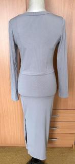 Shein jurk met bijpassend vest maat M, Maat 38/40 (M), Nieuw, Ophalen of Verzenden, Grijs