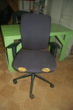 bureau-stoel, Huis en Inrichting, Ophalen, Gebruikt, Blauw, Bureaustoel