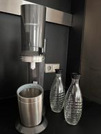 Sodastream, Crystal, incl cilinder en 2 glazen flessen zgan, Ophalen, Zo goed als nieuw