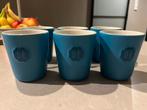 Douwe Egberts turquoise 6 stuks koffie, Ophalen of Verzenden, Zo goed als nieuw, Effen, Kop(pen) en/of Schotel(s)