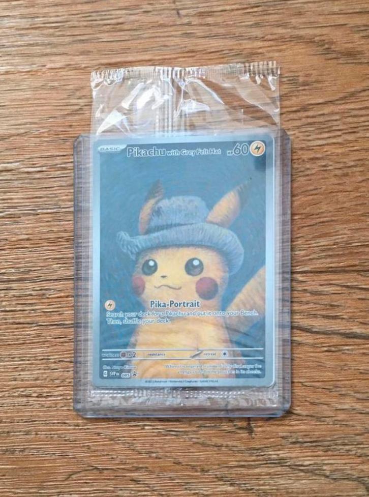 Pikachu with Grey Felt Hat (Van Gogh Musea) SVP085 *SEALED*, Hobby en Vrije tijd, Verzamelkaartspellen | Pokémon, Nieuw, Losse kaart