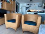 Rotan kuipstoelen (2x), Ophalen, Gebruikt, 75 tot 100 cm, Riet of Rotan