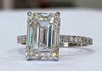 18 karaat witgoud 7.20ct lab grown diamant, Sieraden, Tassen en Uiterlijk, Ringen, Wit, Ophalen of Verzenden, Zo goed als nieuw