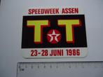 sticker oud TT ASSEN texaco motorrace motor race motorsport, Verzamelen, Verzenden, Zo goed als nieuw, Bedrijf of Vereniging