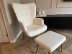 Design teddy fauteuil/stoel met voetenbankje nieuw in doos, Ophalen of Verzenden, Nieuw, 50 tot 75 cm