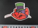 sticker strip muis met hoge hoed, Ophalen, Zo goed als nieuw, Bedrijf of Vereniging