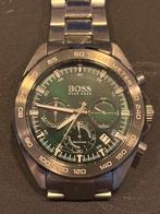 Boss Hugo Boss Groen analoog metalen band, Overige merken, Staal, Gebruikt, Staal