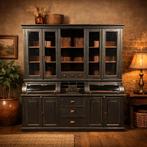 Vintage Black teak grutterskast buffetkast oud landelijk, Ophalen of Verzenden, Zo goed als nieuw, 5051CM, Info@ff-ietsanders.nl