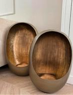 Windlicht kandelaar ei eggy goud brons XXL & XL, Huis en Inrichting, Ophalen, Zo goed als nieuw