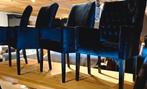 Eetkamerstoelen  degelijk! 4 stuks  Van €1499,- nu € 699,-, Ophalen, Zo goed als nieuw, Zwart, Vijf, Zes of meer stoelen