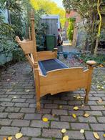 Siegfried Neogotische Brutalisme Bram Sprij 3-zitsbank, Huis en Inrichting, Ophalen, Hout, Gebruikt, Brutalisme Brutalist Neo Gotiek Rustiek Arts and Crafts