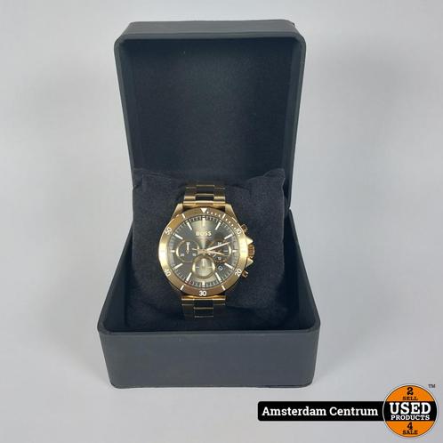 Hugo Boss HB487.1.34.3874 Goud Horloge - Incl.Garantie, Sieraden, Tassen en Uiterlijk, Horloges | Heren, Gebruikt