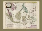Grote landkaart van Nederlandsch Indië van 70x100cm!, Overige gebieden, Voor 1800, Ophalen of Verzenden, Landkaart