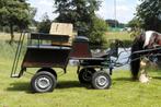 Mooie menwagen geremd, met tuig voor grote pony of paard, Dieren en Toebehoren, Paarden en Pony's | Overige Paardenspullen, Ophalen