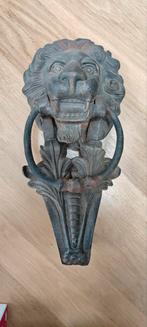 Gietijzeren deurklopper leeuw, Ophalen of Verzenden, Gebruikt