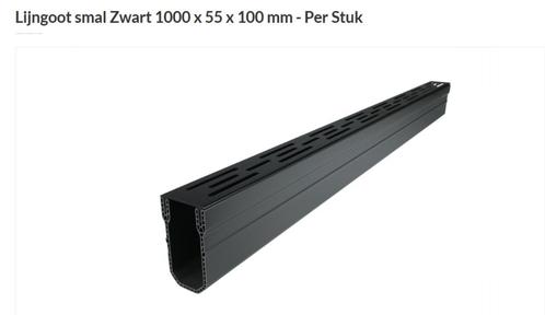 !!!Nieuw!!! 21 meter zwarte design Wovar lijngoot, Doe-het-zelf en Verbouw, Buizen en Afvoer, Zo goed als nieuw, Overige typen