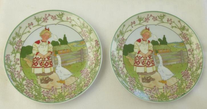 21 Unicef bordjes Heinrich Villeroy& Boch. Onze kinderen, Antiek en Kunst, Antiek | Wandborden en Tegels, Ophalen of Verzenden