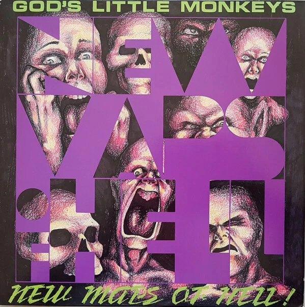 LP God's Little Monkeys - New Maps Of Hell Vinyl Elpee, Cd's en Dvd's, Vinyl | Rock, Zo goed als nieuw, Overige genres, 12 inch