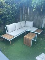 Loungeset beige/wit, Ophalen, Zo goed als nieuw, Aluminium