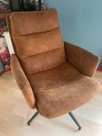 Bruine fauteuil, Ophalen, Gebruikt, Stof, 75 tot 100 cm