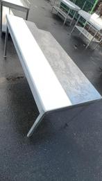 RVS Slagerij Hoektafel met PVC Plank - 2m, Ophalen of Verzenden