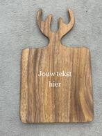 Gepersonaliseerde borrelplank acacia 3521cm met eigen tekst, Huis en Inrichting, Ophalen of Verzenden, Nieuw, Rechthoekig, Hout