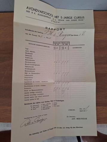 Rapport Avondvakschool  beschikbaar voor biedingen