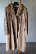 Prachtige lange echte bontjas, Kleding | Dames, Jassen | Winter, Ophalen, Zo goed als nieuw, Maat 42/44 (L), Beige