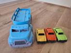 Auto transporter blauw - Green Toys speelgoed, Ophalen of Verzenden, Zo goed als nieuw